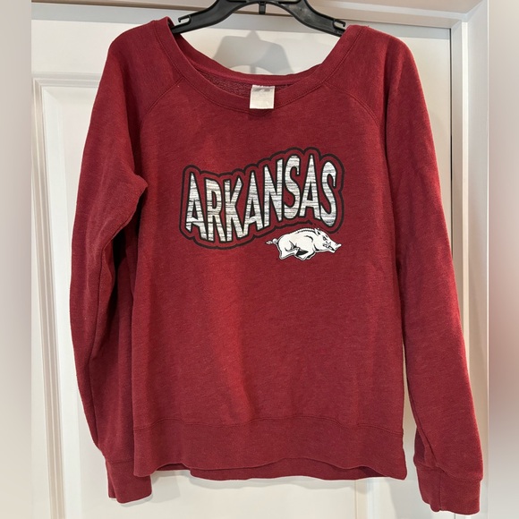 Arkansas Razorbacks Sweatshirt Russell Brand size 11/13 - Picture 1 of 7